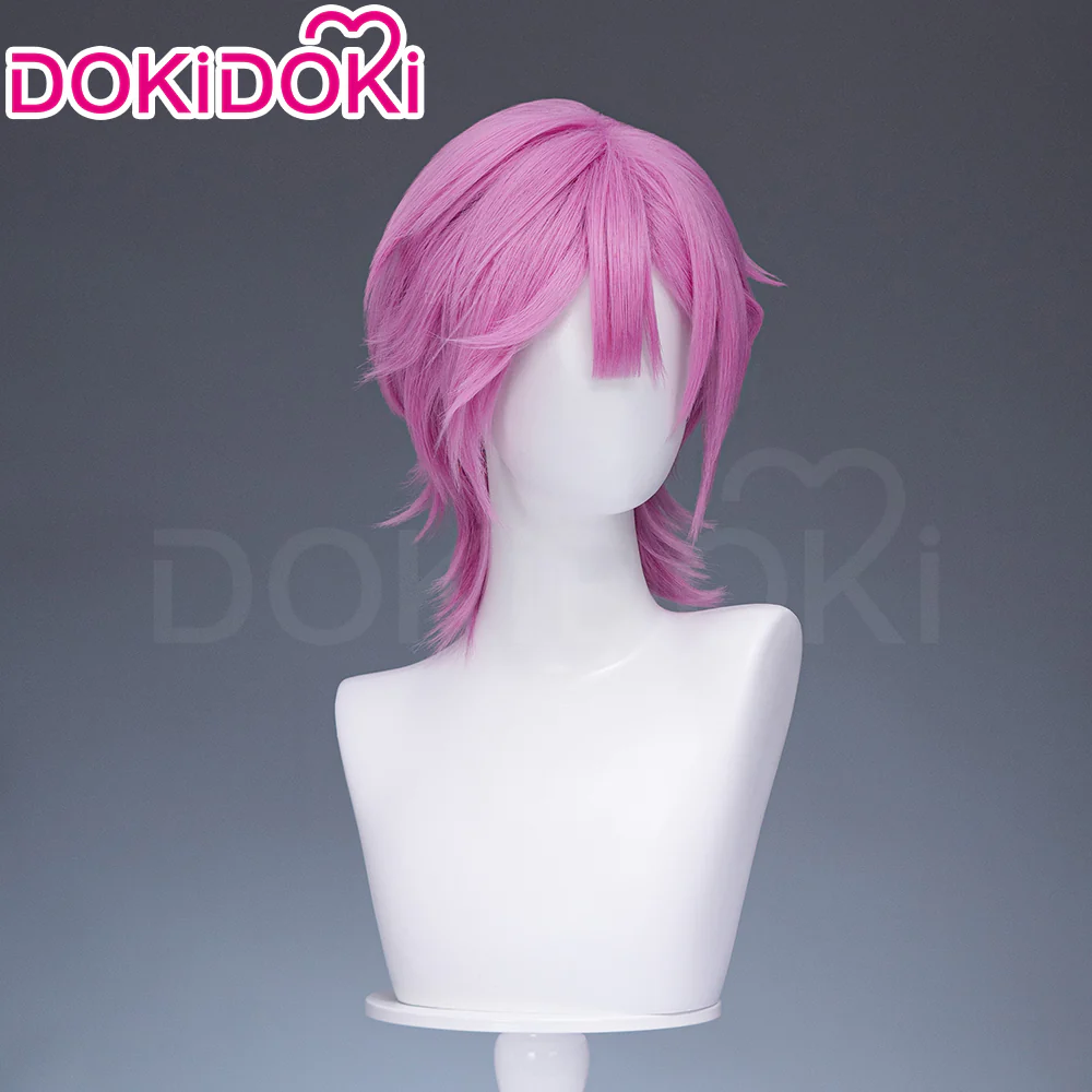 【Ready For Ship】DokiDoki Anime Cosplay Wig Short Pink Hair - Image 3