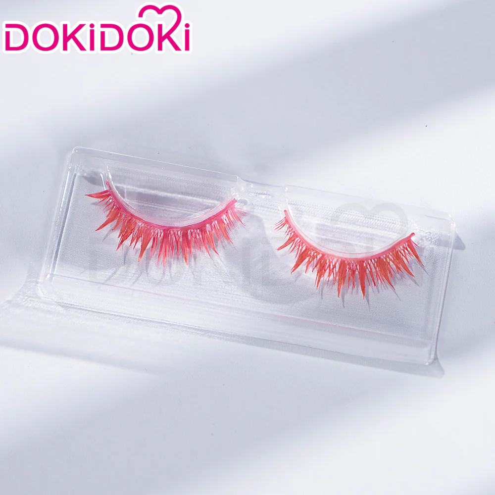 【Ready For Ship】DokiDoki Anime Cosplay Wig Short Red Hair / Fake Eyelashes - Image 6