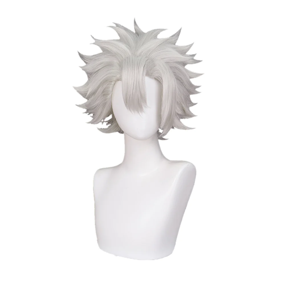 【Ready For Ship】DokiDoki Anime Cosplay Wig Short Silver Grey Hair - Image 4