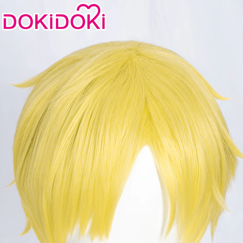 【Ready For Ship】DokiDoki Anime Cosplay Wig Yellow Short Wig - Image 3