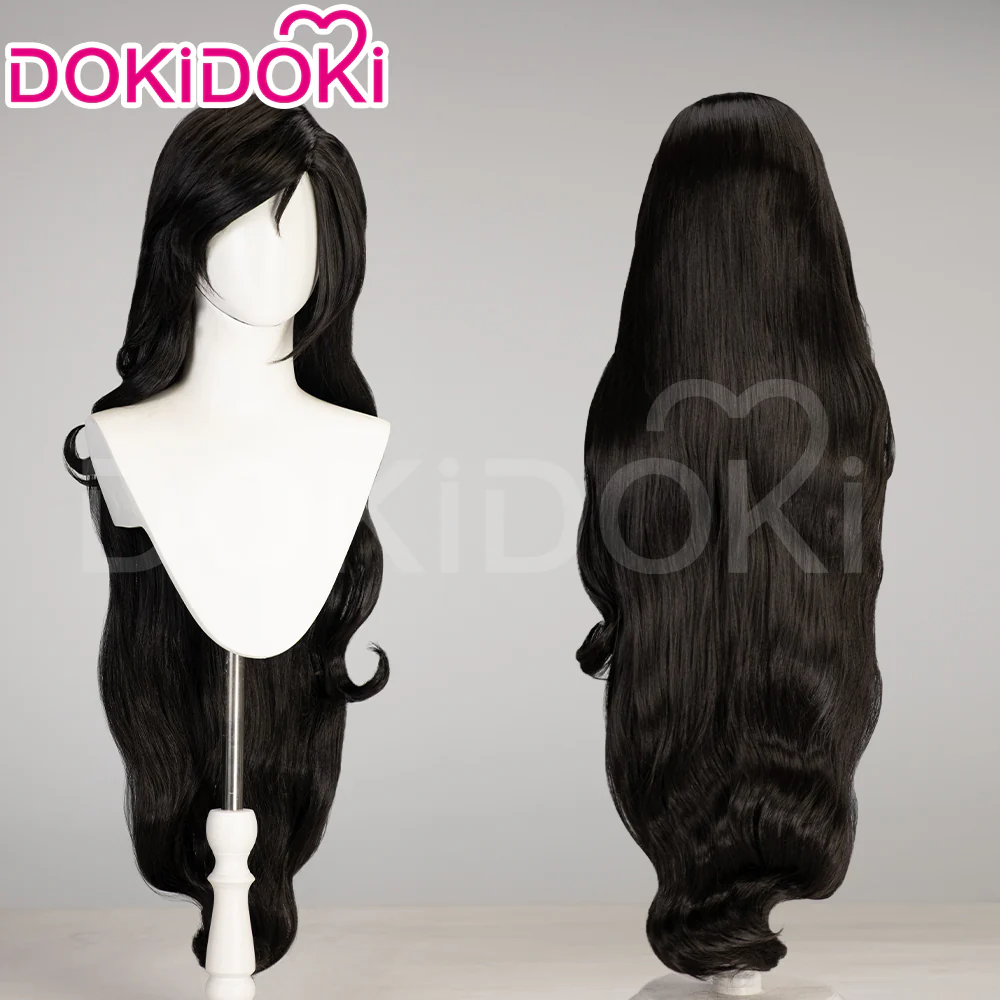 【Ready For Ship】Dokidoki Anime Cosplay Woman Sheego Wig Long Curly Black Hair