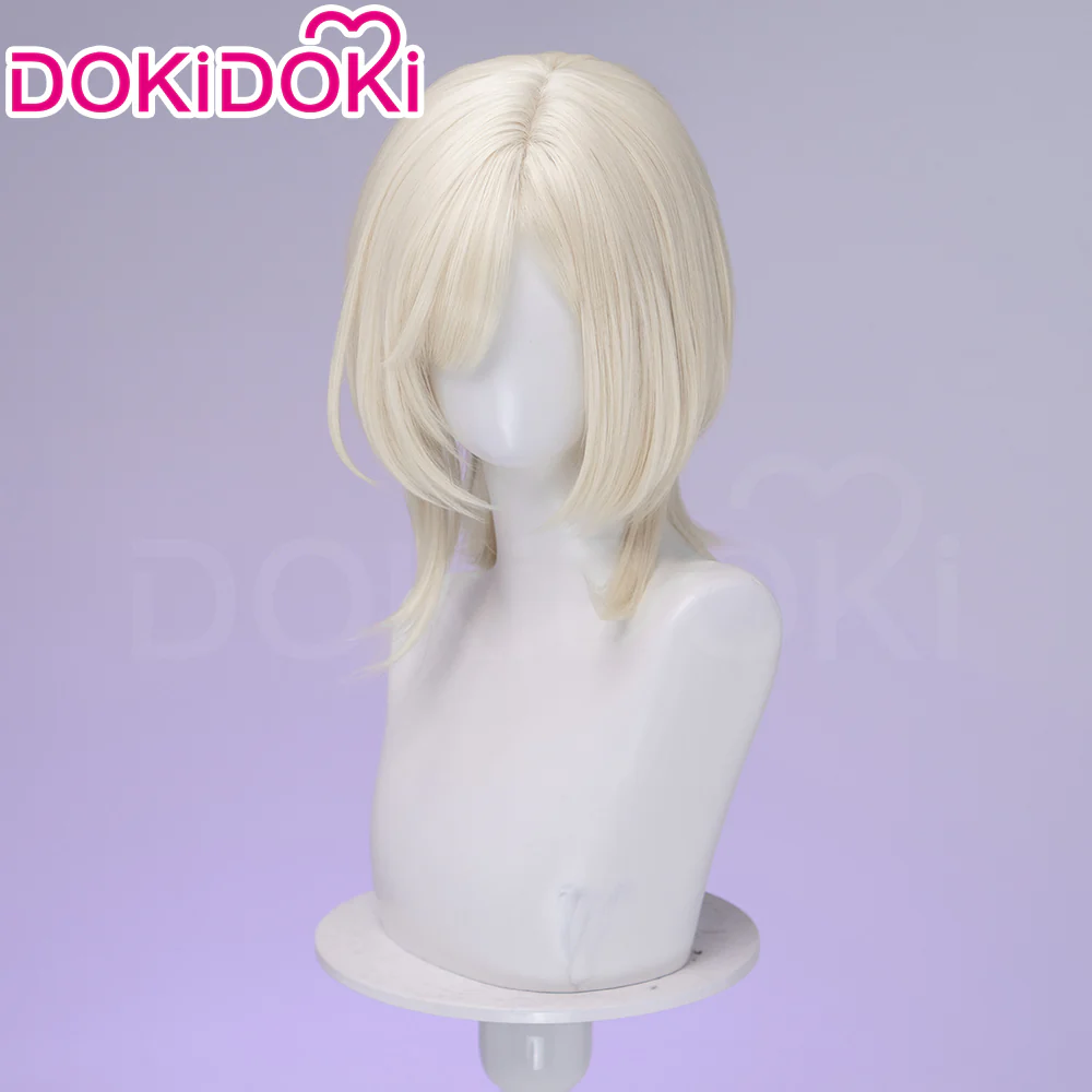 【Brown Ver Ready For Ship】DokiDoki Anime Cosplay Women Sister Wig Short Straight Brown Platinum Blonde Hair - Image 7