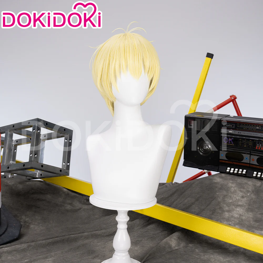 【Ready For Ship】DokiDoki Anime DDD Cosplay Cosplay Wig / Headwear Short Yellow Straight - Image 2