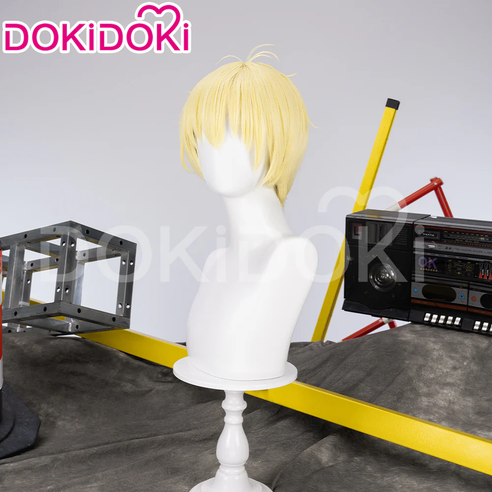 【Ready For Ship】DokiDoki Anime DDD Cosplay Cosplay Wig / Headwear Short Yellow Straight - Image 3