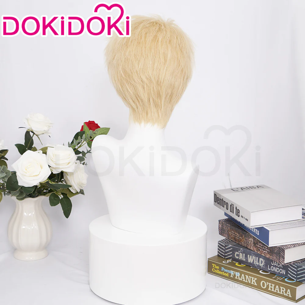 【Ready For Ship】DokiDoki Anime Delicious in Dungeon Cosplay Laios Touden Wig Short Yellow Wig Dungeon Meshi - Image 3