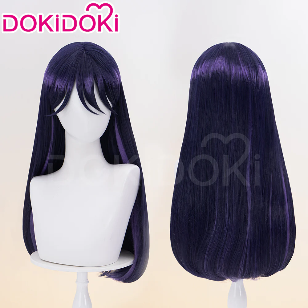 【Ready For Ship】DokiDoki Anime Cosplay Wig Long Straight Blue Hair
