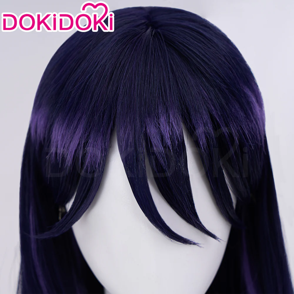 【Ready For Ship】DokiDoki Anime Cosplay Wig Long Straight Blue Hair - Image 3