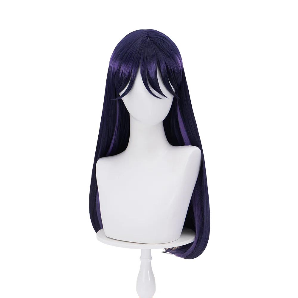 【Ready For Ship】DokiDoki Anime Cosplay Wig Long Straight Blue Hair - Image 4