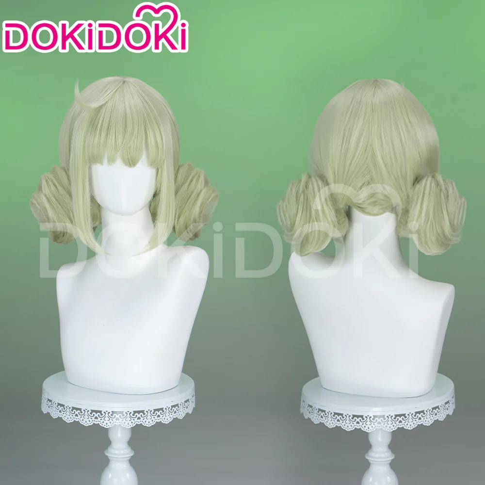 【Ready For Ship】DokiDoki Anime Gushing over Magical Girls Cosplay Aragakiwi Long Curly Green Hair