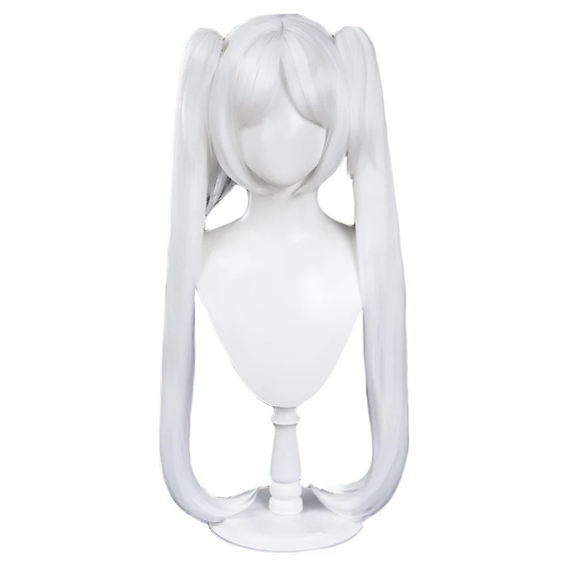 【Partially Ready For Ship】DokiDoki Anime Manga Cosplay Wig / Earrings/ Ring / Eyelashes Long Straight White Grey Hair - Image 10