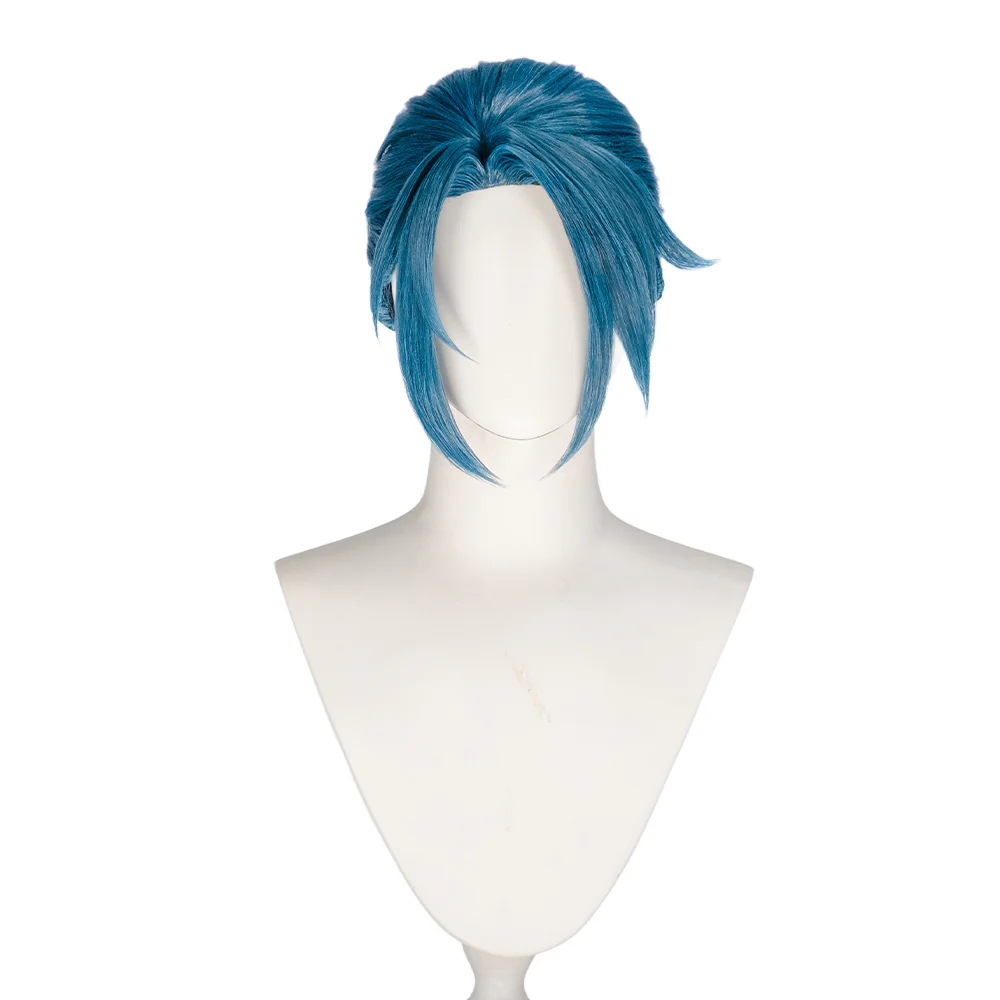 DokiDoki Anime Mashin Eiyuden Wataru Cosplay Kakeru Amabe Wig Blue - Image 2
