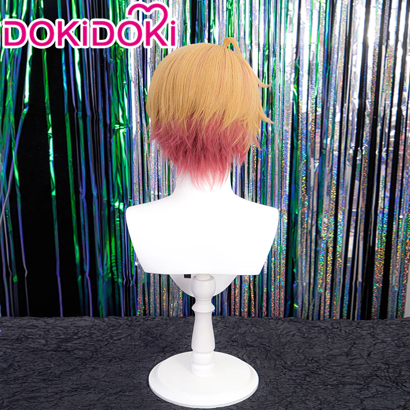 【Ready For Ship】【Gradient Ver】DokiDoki Anime Oshi no Ko Cosplay Hoshino Aquamarine Wig Short Brown Red - Image 3