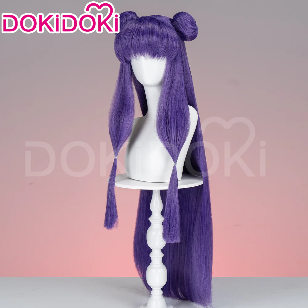 【Ready For Ship】DokiDoki Anime Ranma Nibun-no-Ichi Cosplay Shampoo Wig Purple Long Wig Ranma1/2 - Image 3