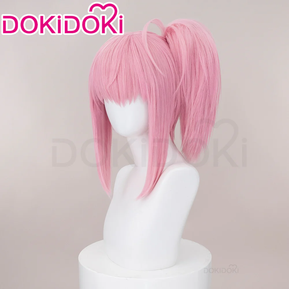 【Ready For Ship】DokiDoki Anime Shugo Chara Cosplay Hinamori Amu Daiya Wig Long Pink Ponytail Hair Amulet Heart - Image 3