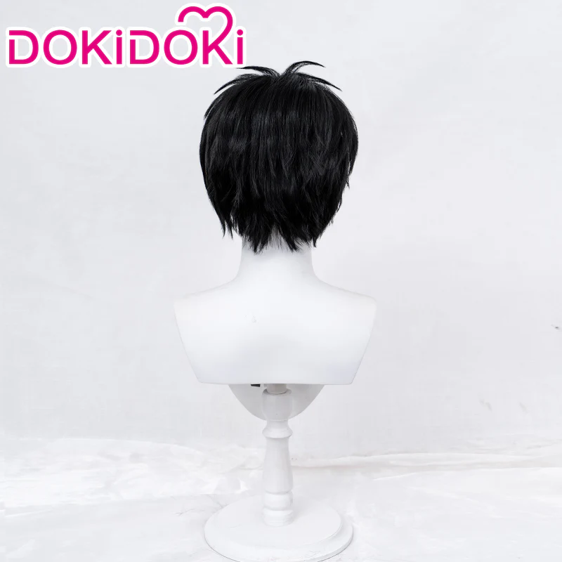 【Ready For Ship】DokiDoki Anime Slam Dunk Cosplay Kaede Rukawa Cosplay Wig Short Black - Image 3