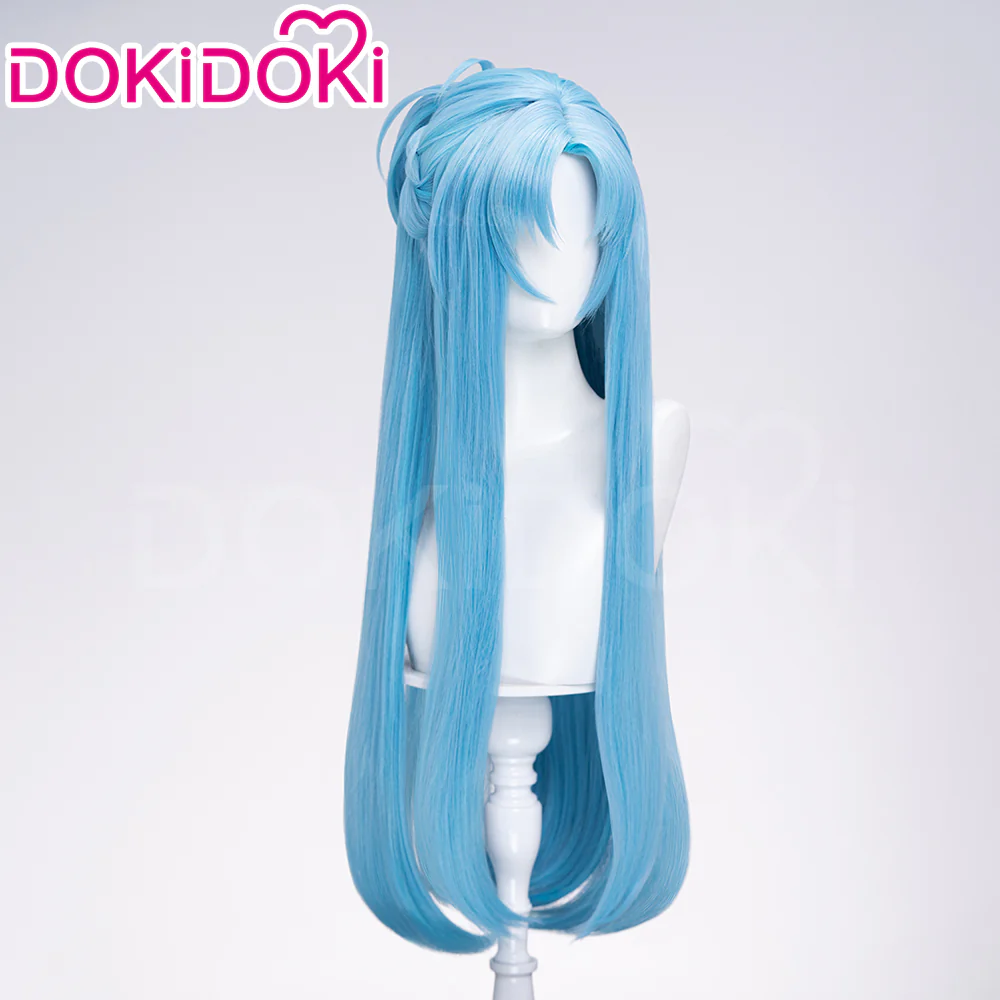 【Brown Ver Ready For Ship】DokiDoki Anime Sword Art Online Cosplay Yuuki Asuna Wig Long Straight Gold Brown Blue SAO - Image 8