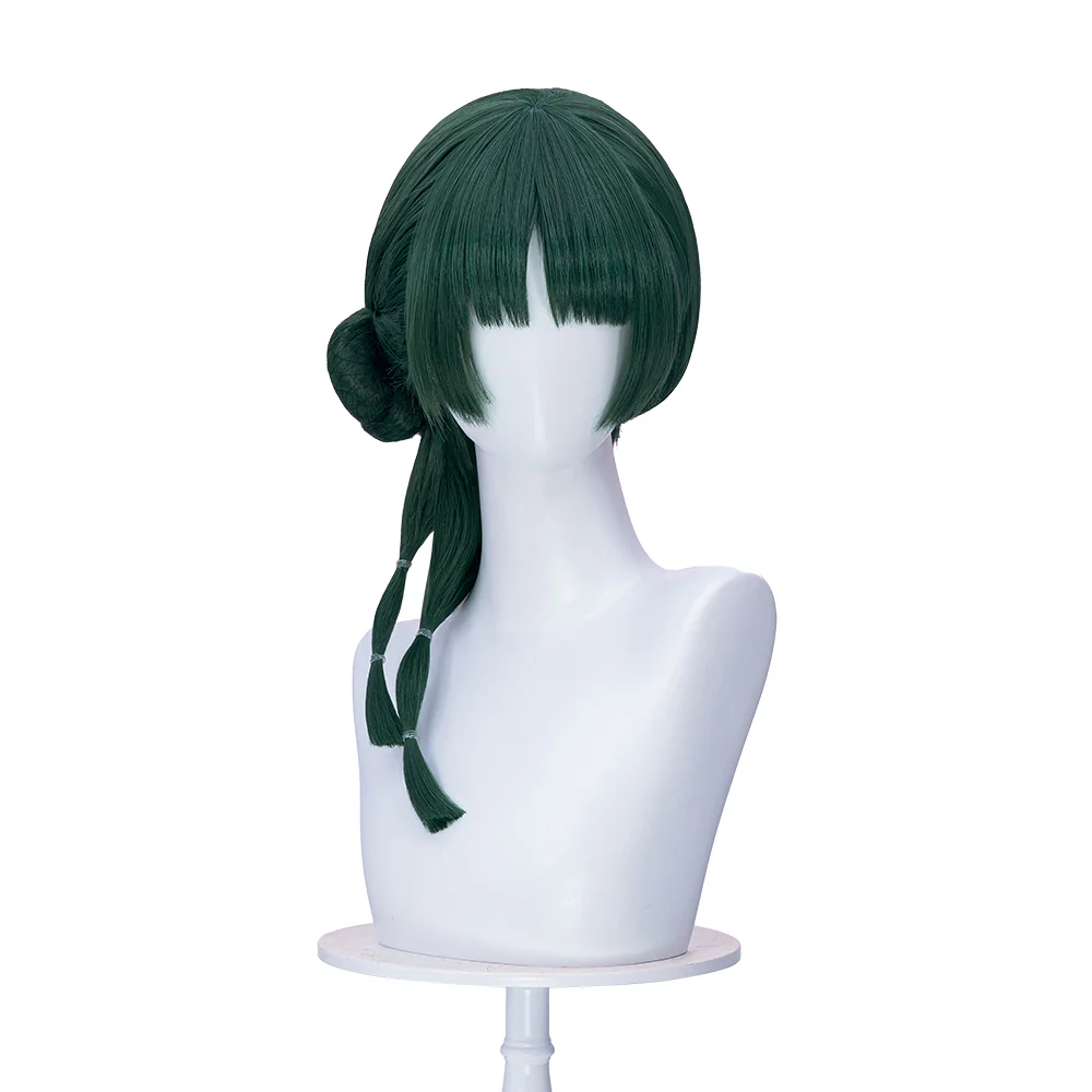 【Normal Ver Ready For Ship】DokiDoki Anime The Apothecary Diaries Cosplay Mao Mao Wig / Bow Clip / Ear Clip Long Straight Green Hair Maomao - Image 12