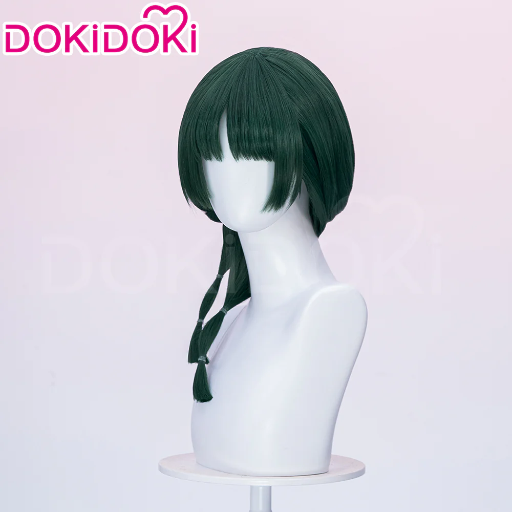 【Normal Ver Ready For Ship】DokiDoki Anime The Apothecary Diaries Cosplay Mao Mao Wig / Bow Clip / Ear Clip Long Straight Green Hair Maomao - Image 13