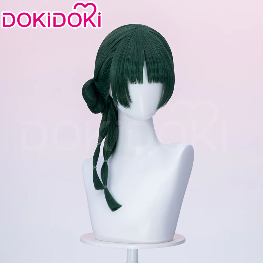 【Normal Ver Ready For Ship】DokiDoki Anime The Apothecary Diaries Cosplay Mao Mao Wig / Bow Clip / Ear Clip Long Straight Green Hair Maomao - Image 14