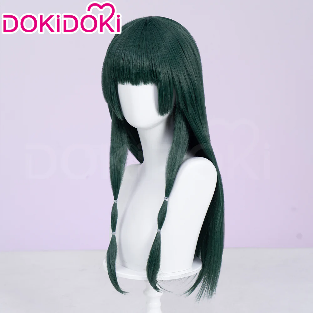 【Normal Ver Ready For Ship】DokiDoki Anime The Apothecary Diaries Cosplay Mao Mao Wig / Bow Clip / Ear Clip Long Straight Green Hair Maomao - Image 8