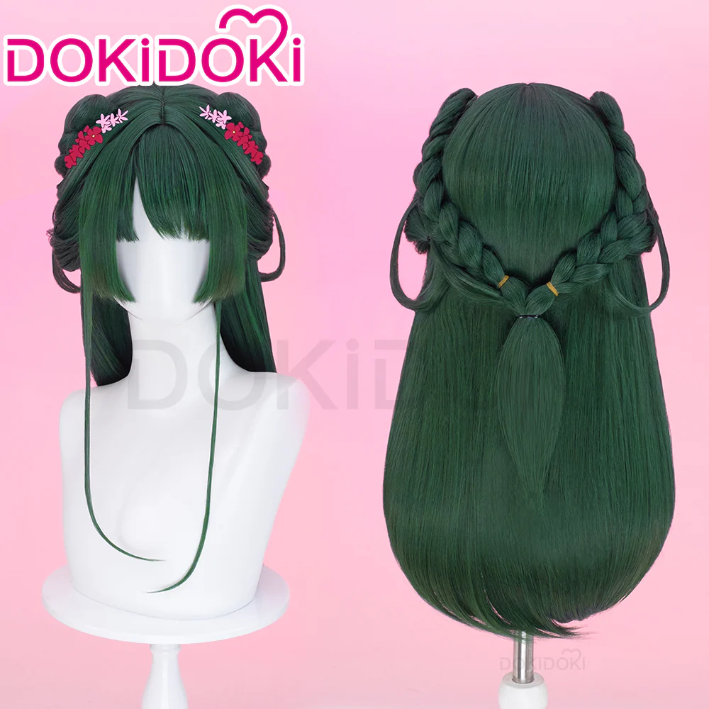 【Partially Ready For Ship】DokiDoki Anime The Apothecary Diaries Cosplay Mao Mao Wig / Hairpin / Earring / Bow Clip / Necklace Maomao Long Straight Green Hair Maomao - Image 12
