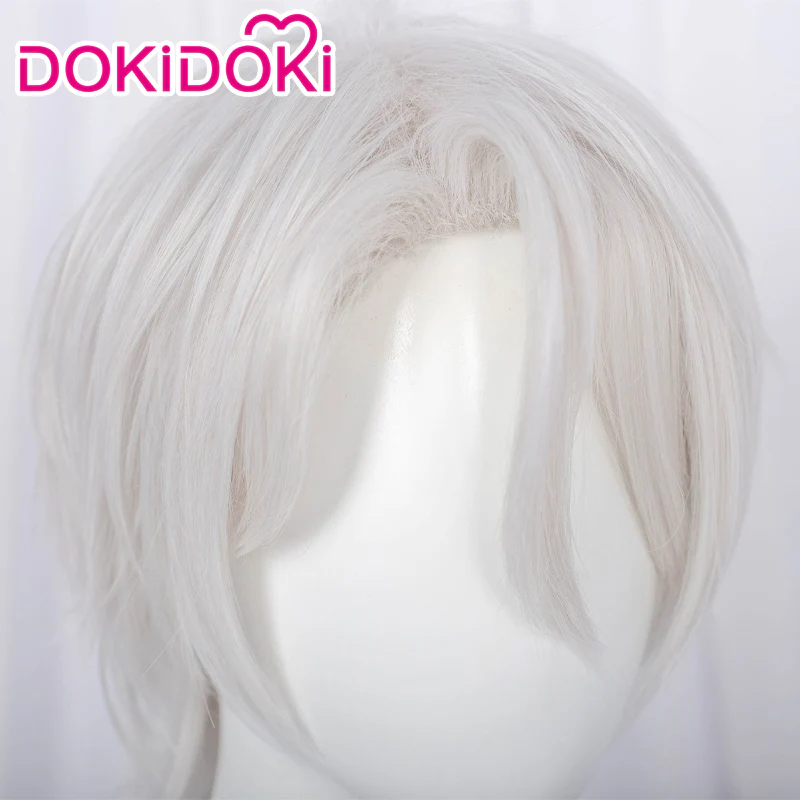 【Ready For Ship】DokiDoki Anime The Case Study of Vanitas Cosplay Noé  Archiviste Cosplay Wig  Vanitas no Carte Short White Wig Men - Image 4
