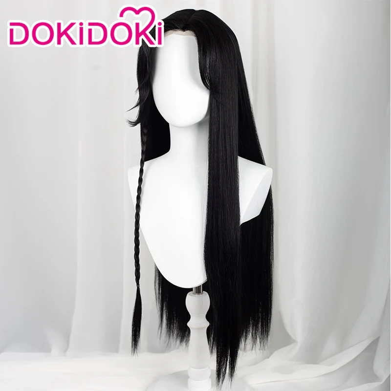 【Front Lace 】DokiDoki Anime Tian Guan Ci Fu Hua Cheng Cosplay Wig Heaven Official's Blessing HuaCheng TGCF Long Straight Black Wig Men - Image 3
