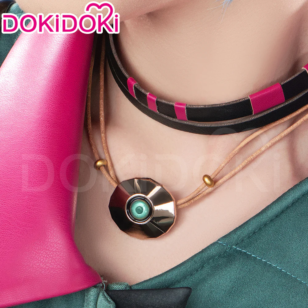 【Partially Ready For Ship】DokiDoki Anime Cosplay Wig / Necklace Short Blue Short / Pigtail / Double Bun Purple Highlights Hair Kids Young Version - Image 13