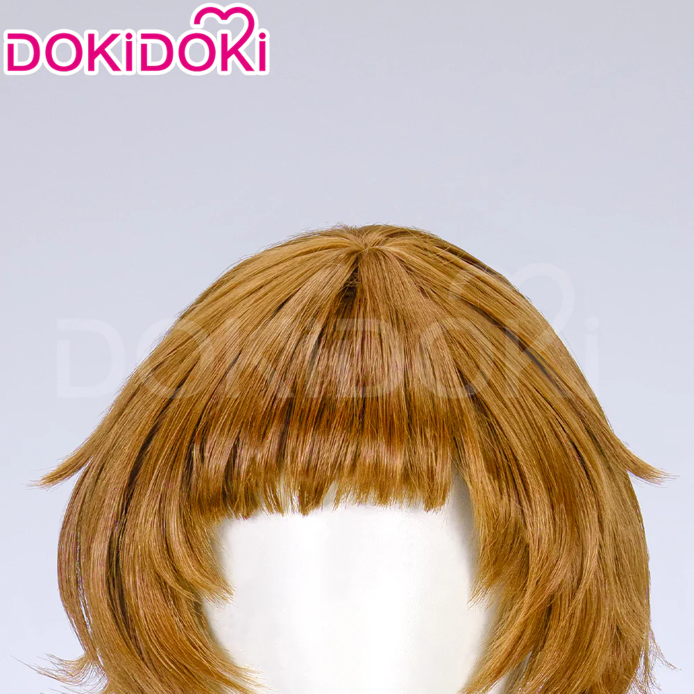 【Ready For Ship】DokiDoki Anime Wig Cosplay Short Brown Wig Women - Image 4