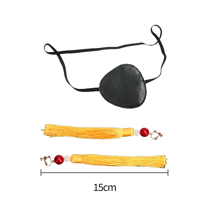 【Ready For Ship】DokiDoki Anime Wind Breaker Cosplay Hayato Suō Wig / Earrings / Eyepatch Short Straight Brown Hair Hayato Suo - Image 11