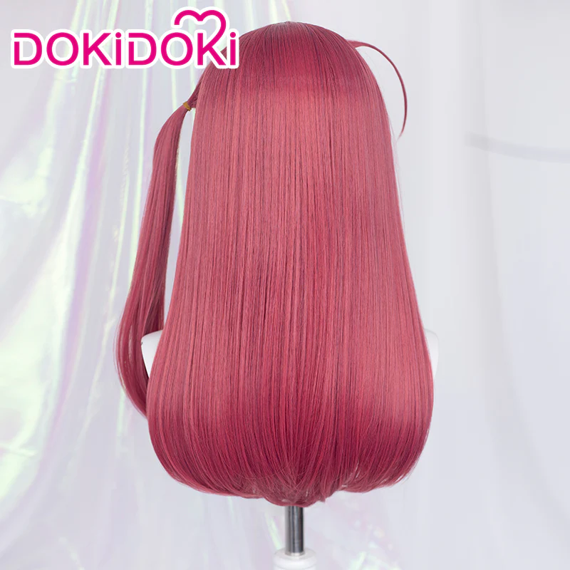 【Ready For Ship】DokiDoki Anime ZOMBIE LAND SAGA Cosplay Minamoto Sakura Wig Wine Red Long Straight - Image 3