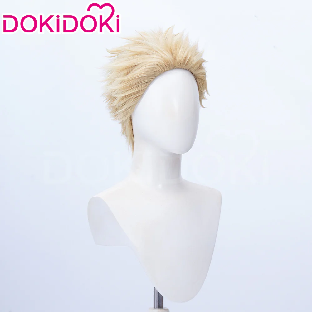 【Ready For Ship】DokiDoki Anime The Fragrant Flower Blooms with Dignity Cosplay Tsumugi Rintaro Wig Short Blonde Hair - Image 3
