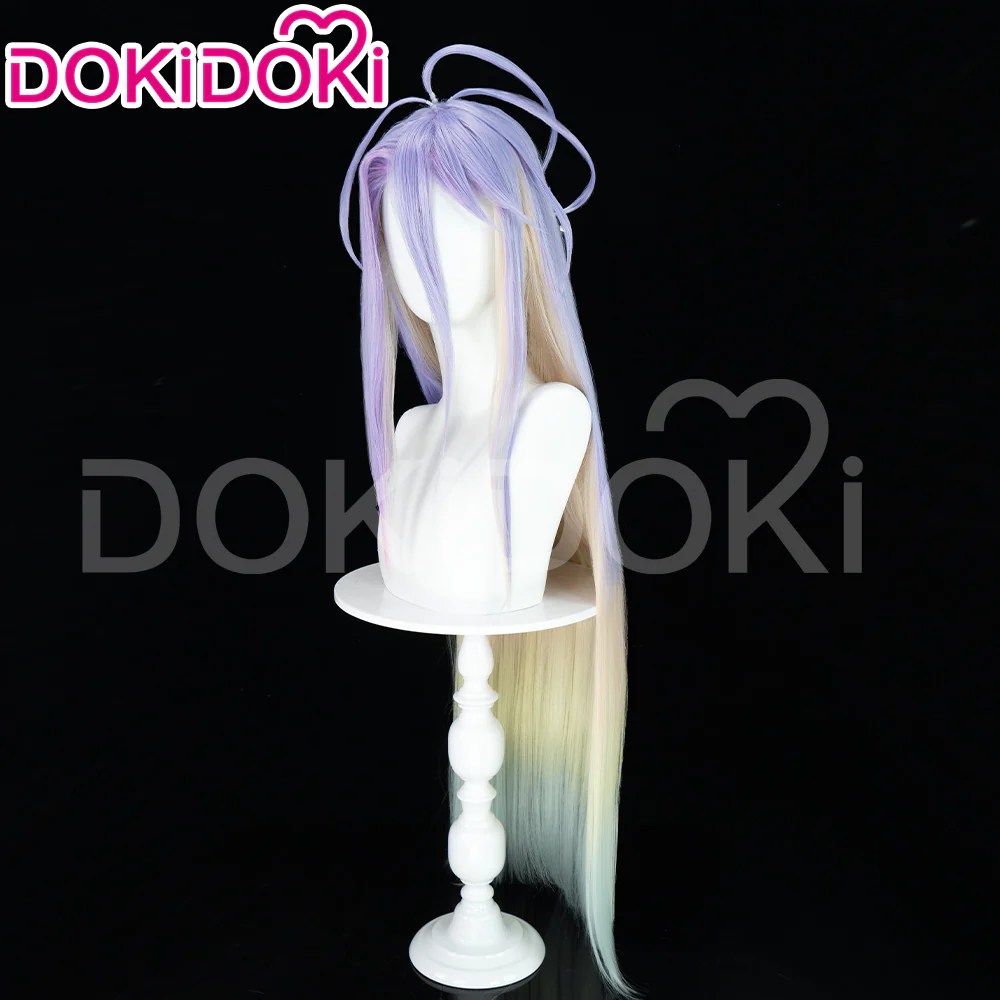 DokiDoki Anime No Game No Life Cosplay Shiro Wig Long Straight Hair - Image 3