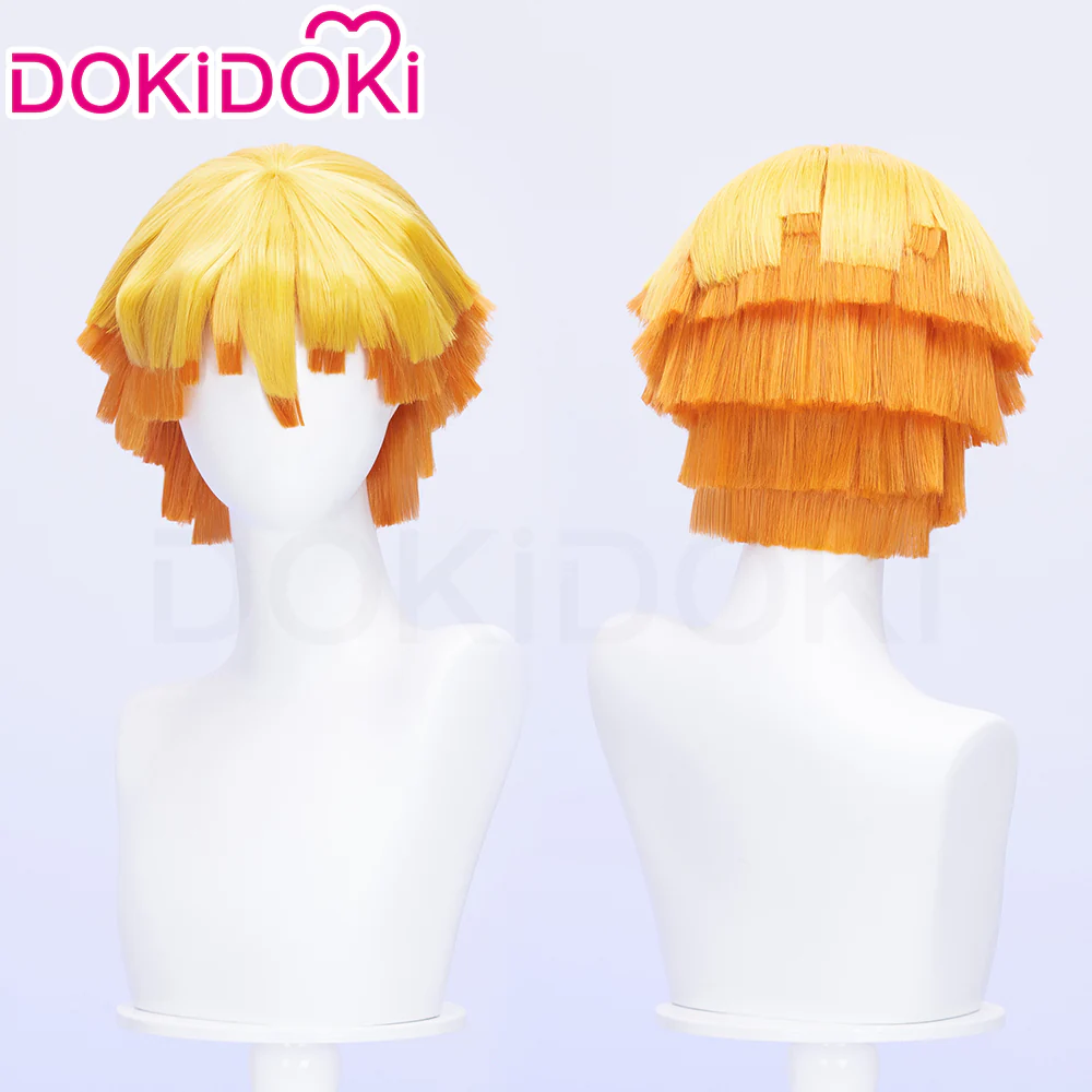 【Ready For Ship】DokiDoki Cosplay Anime Wig Halloween Yellow Short Hair