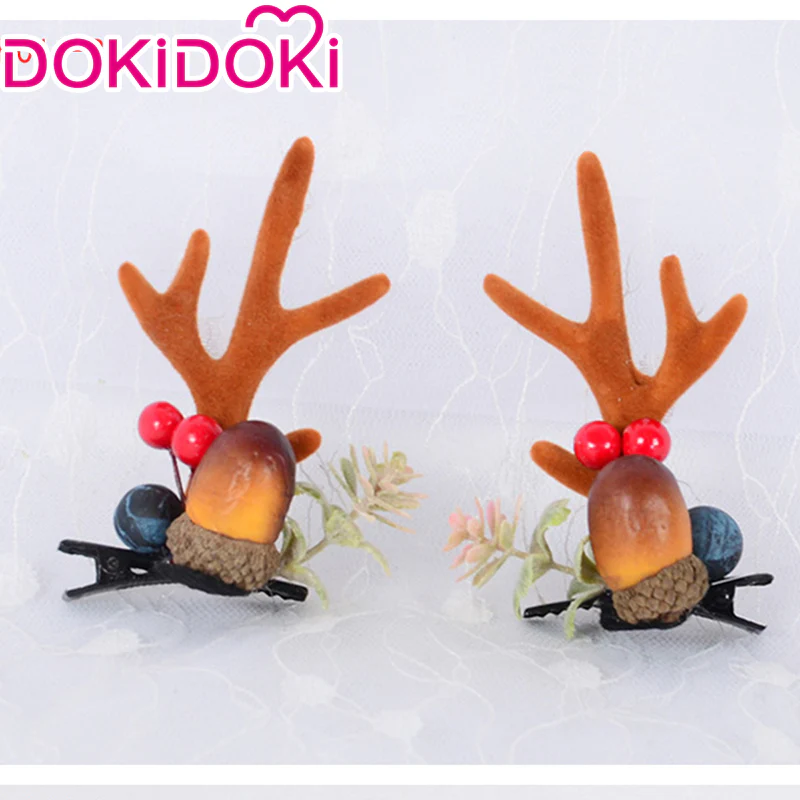 DokiDoki Cosplay Deer Ear Headwear Cute Headband Christmas Antlers Clip Flower Hairpin - Image 17