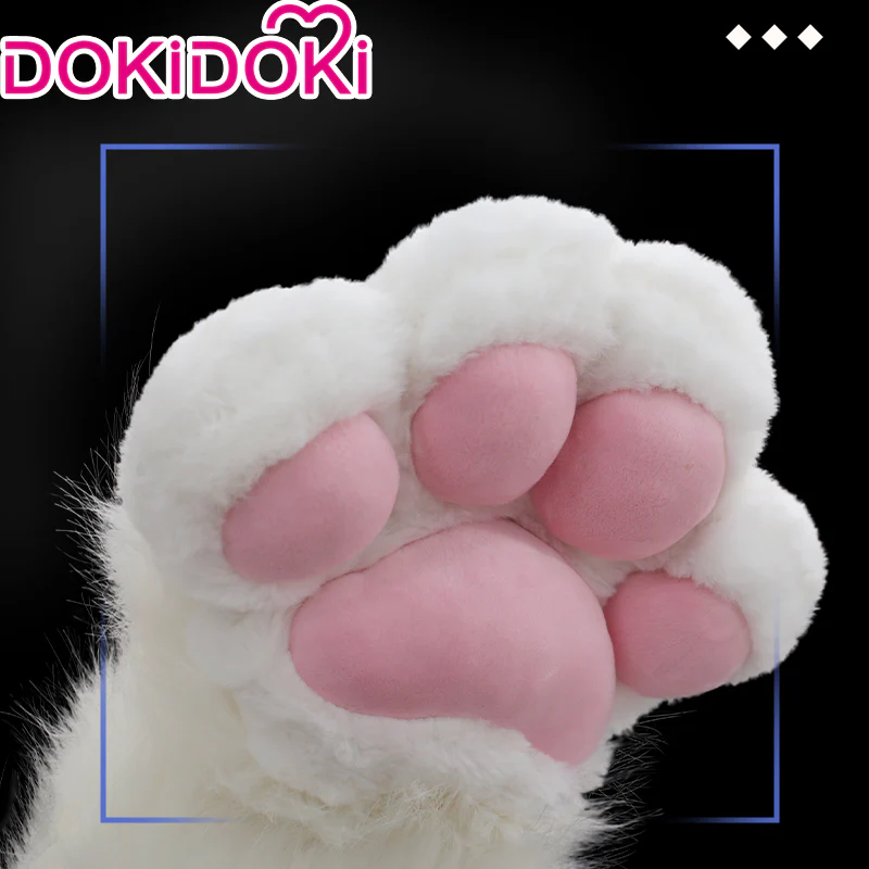 【in stock】DokiDoki Cosplay Fursuit Animal Cat Claw Paw Cute Furry Winter Fingerless Gloves Bear Paw