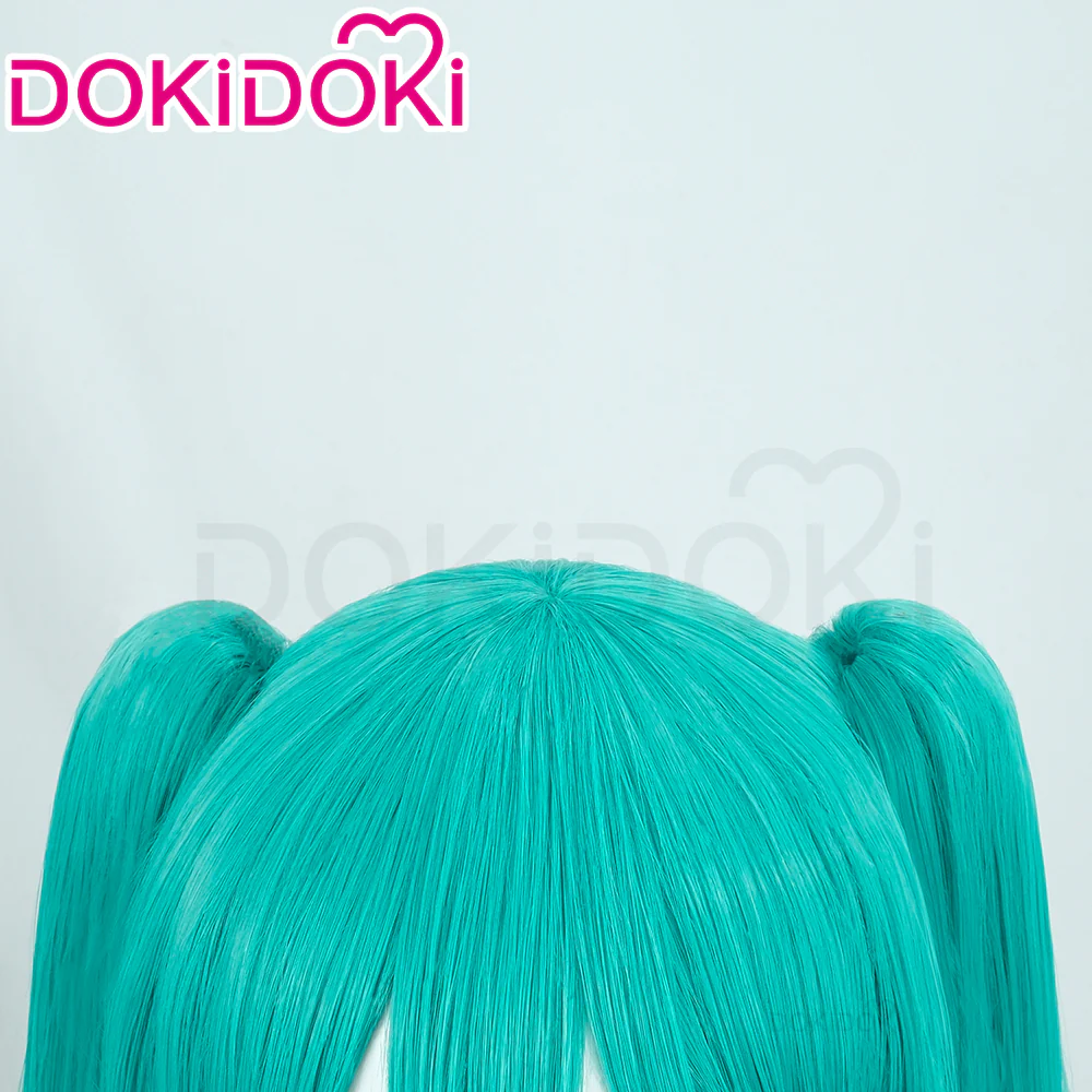 【Ready For Ship】DokiDoki Cosplay Long Straight Blue/Green Wig/ Tattoo - Image 10