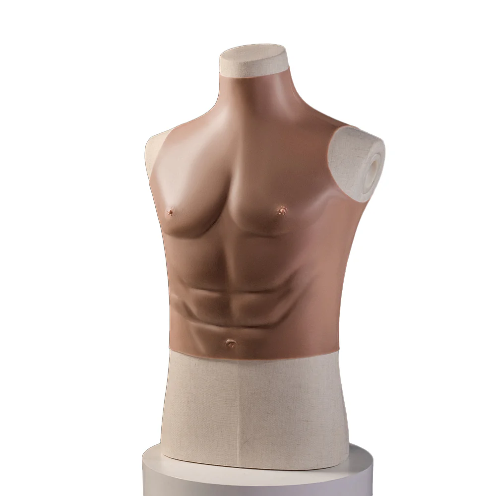 【Partially Ready For Ship】DokiDoki Cosplay Prop Fake Muscle Suit Sleeveless Skin Color Ivory White / Bronze / Chocolate Black - Image 16