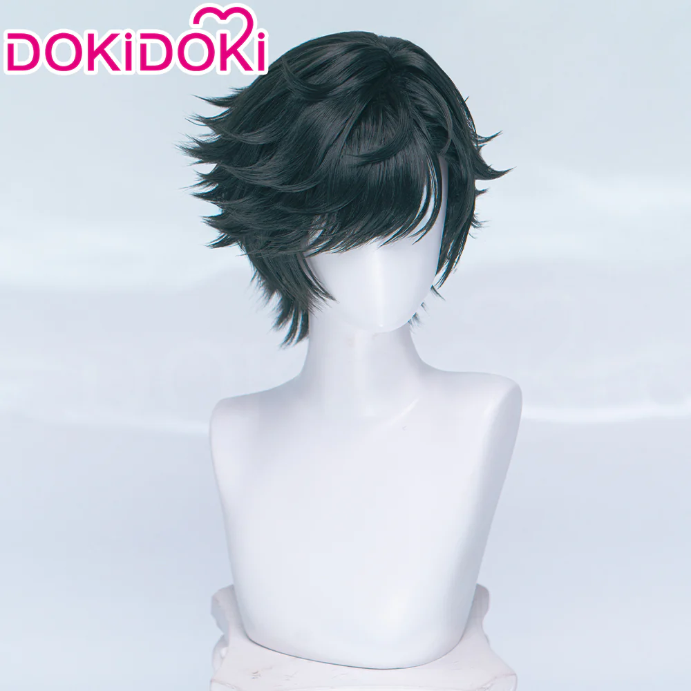 DokiDoki Game Arknights: Endfield Cosplay Endministrator Male Wig Short Black Hair - Image 9