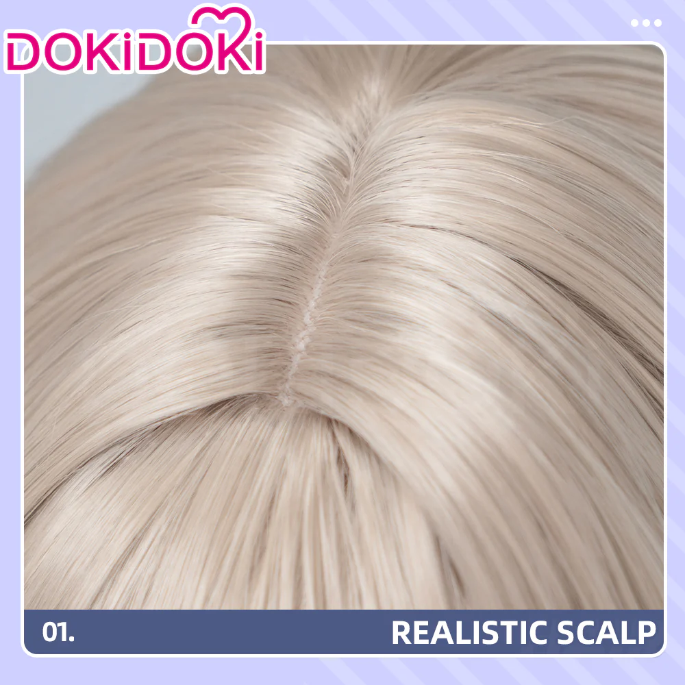 【Ready For Ship】DokiDoki Game Arknights: Endfield Cosplay Avywenna Wig Long Light Blonde Layered Hair - Image 4