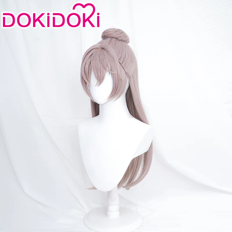 DokiDoki Game Ashes of the kingdom Cosplay Yuanji Cosplay Wig Long Straight Grey Yuan Ji - Image 2