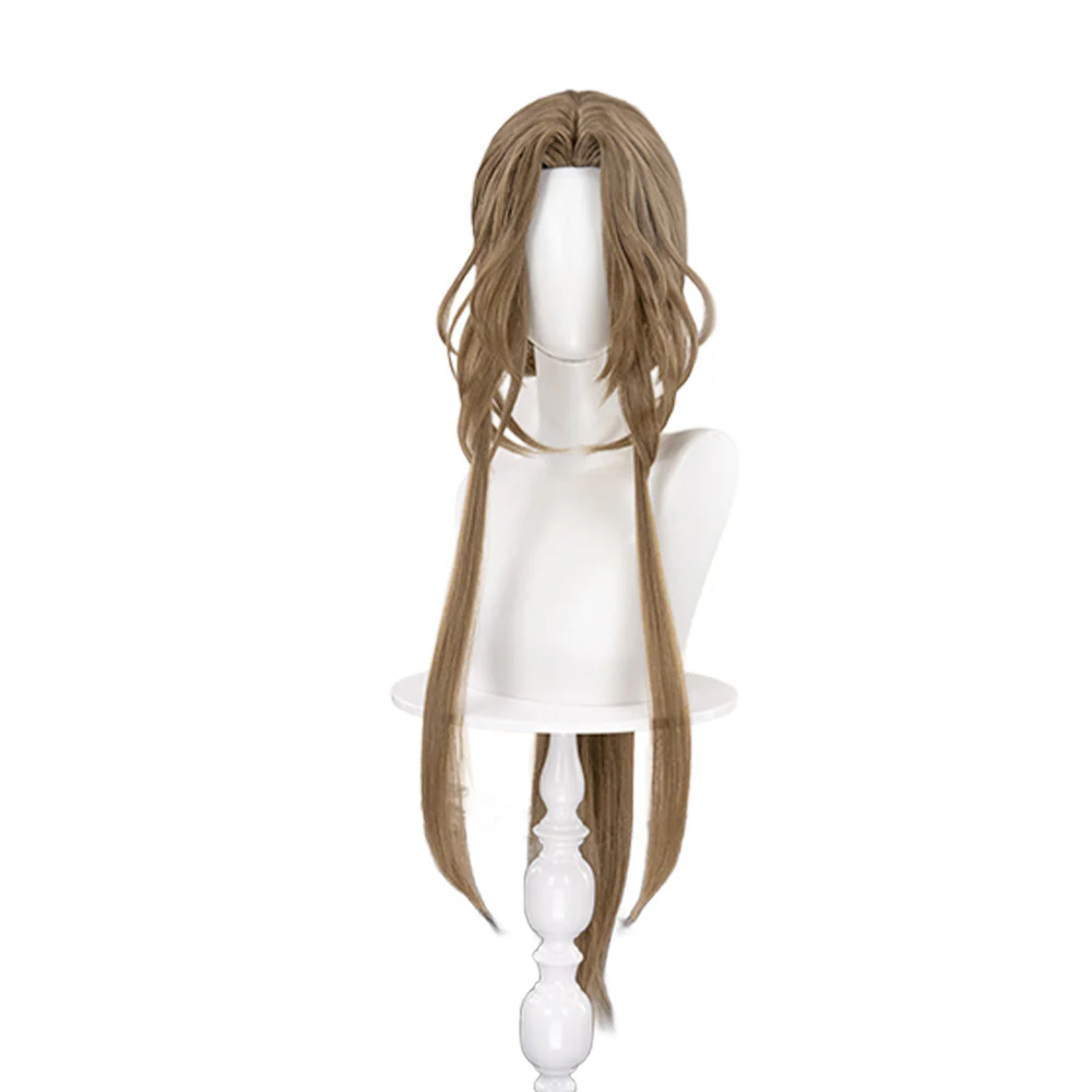 DokiDoki Game Ashes of the Kingdom Cosplay Zhou Yu Cosplay Wig Long Straight Brown Hair Zhouyu Code: Kite - Image 5