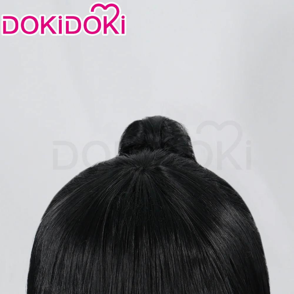 【Ready For Ship】DokiDoki Game Cosplay  Wig Long Straight Black Wig - Image 4