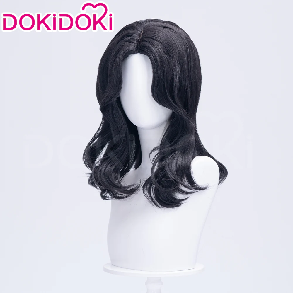 【Ready For Ship】DokiDoki Game Clair Obscur: Expedition 33 Copslay Lune Wig Long Curly Black Hair - Image 3