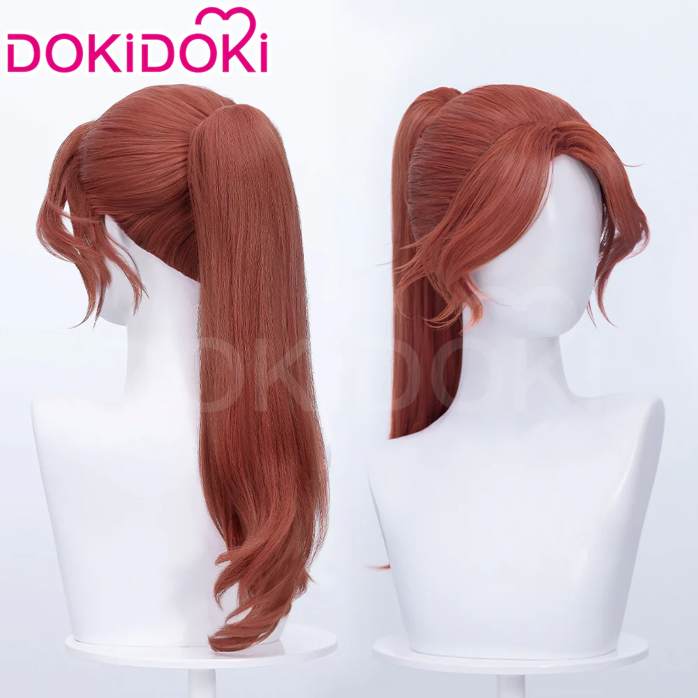 【Ready For Ship】DokiDoki Game Clair Obscur: Expedition 33 Copslay Maelle Wig Long Curly Red Silver Hair