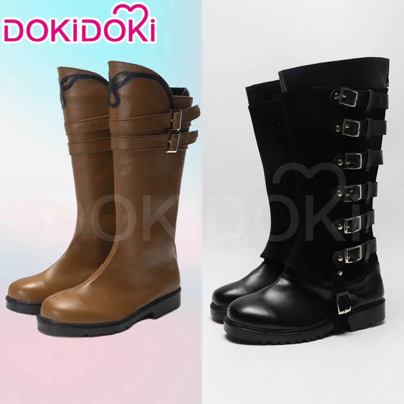 DokiDoki Game Cosplay Black / Brown Shoes