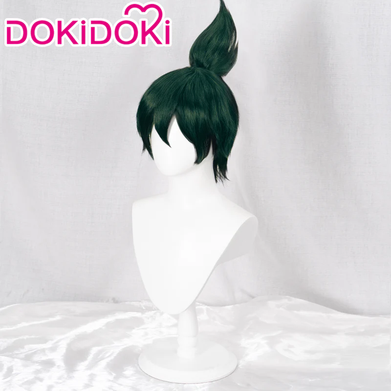 DokiDoki Game Cosplay Cosplay Short Green Wig / Mask