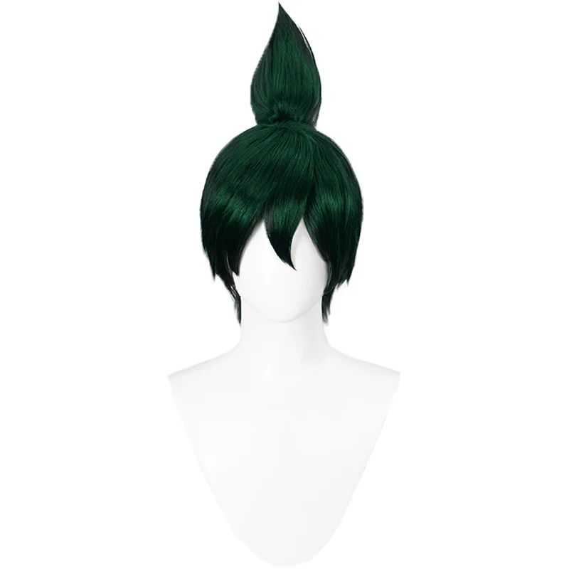 DokiDoki Game Cosplay Cosplay Short Green Wig / Mask - Image 4