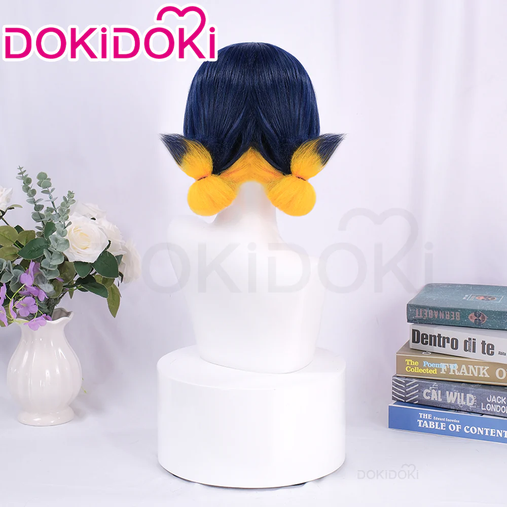 【Pink Ver Ready For Ship】DokiDoki Game Cosplay Girl Group ANTIFRAGILE Wig Short Blue Pink Yellow Hair Rainy Day - Image 4