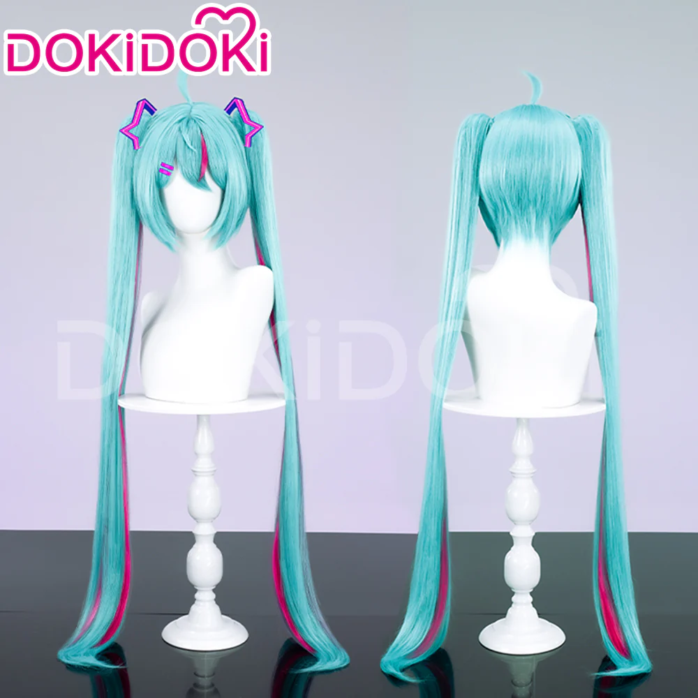 【Ready For Ship】DokiDoki Game Cosplay Wig Long Blue Women Hair